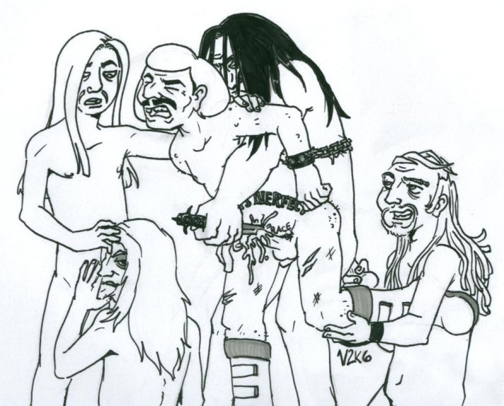 Nathan’s Metalocalypse – 5 Anal Boys DethKlok Orgy in Pain! (2006)