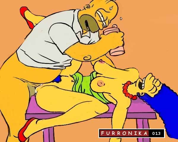 Nipple-Less Marge – Furronika’s Straight Furry Sex with Homer Simpson