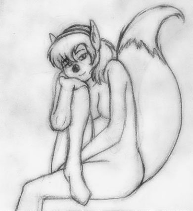 Velvet Kitten’s Crossed Legs Critter Anthro Nudes