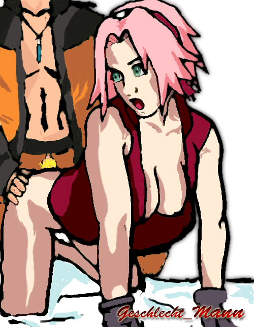 Naruto’s All Fours Bent-Over Doggy Style Female From Behind Sex with Sakura Haruno