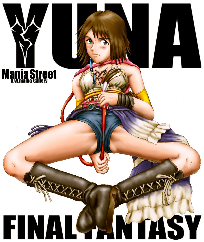 Tagging Yuna in the Final Fantasy X-2 Hentai