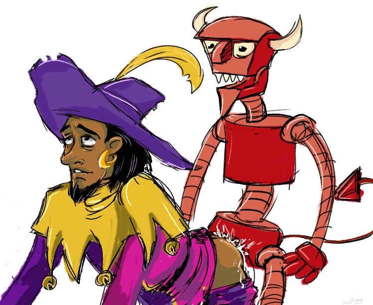 The Robot Devil’s Yaoi Crossover Climax with Disney’s Hunchback 2boys