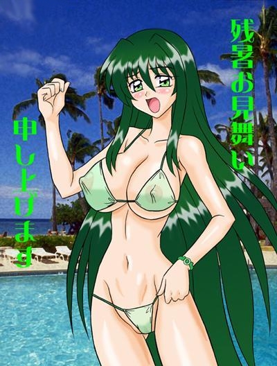 Mermaid Melody: Rina’s Green Hair Swimsuit Seduction