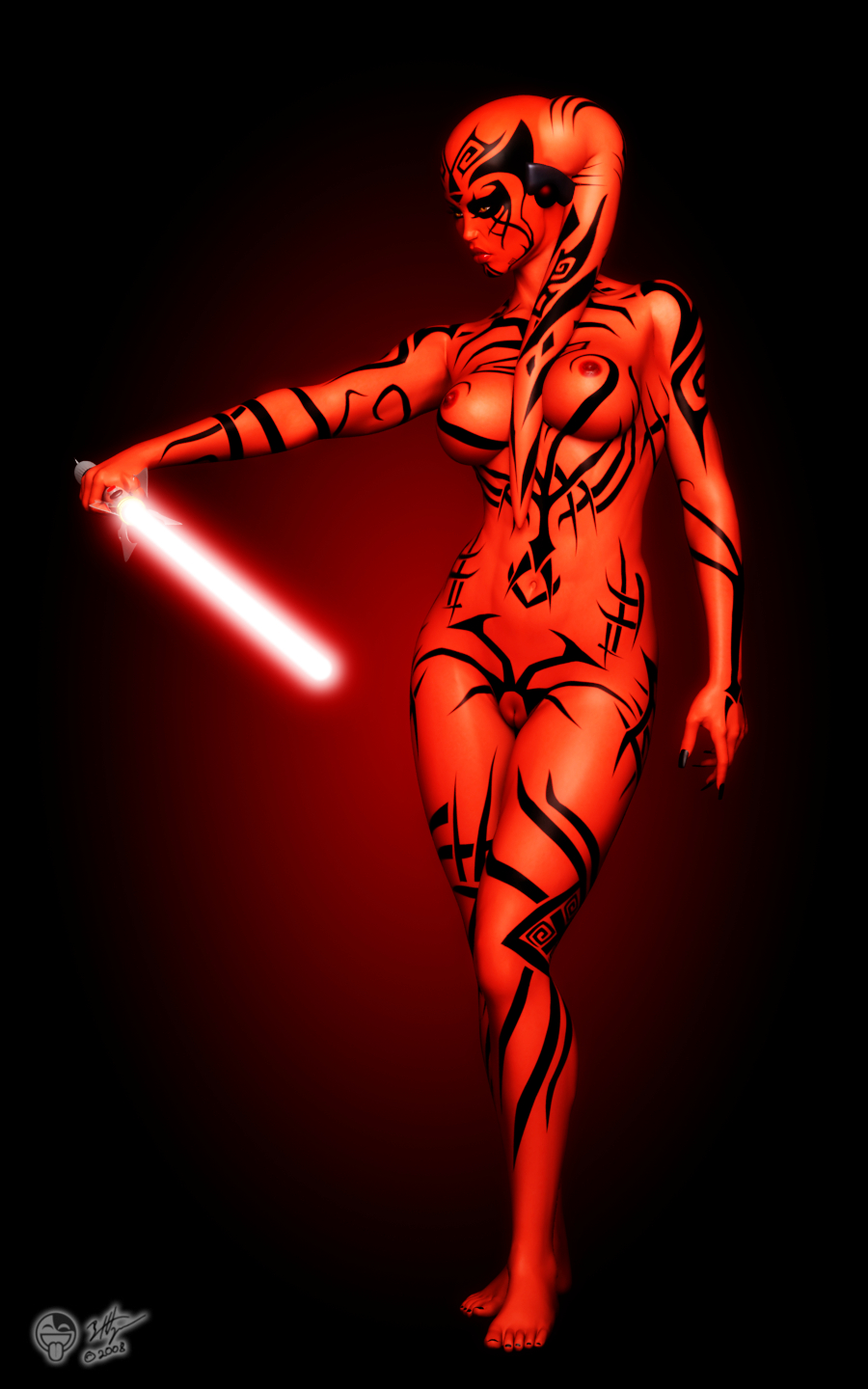 Twi’lek Tattoo Sith – Darth Talon Strikes Back in 2008!