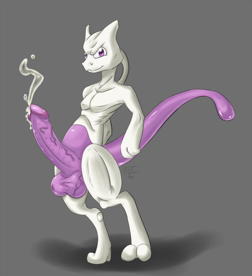 Mewtwo’s Cumming Obsession – Purple Skinned Beast Stands Tall with His Rock Hard Penis