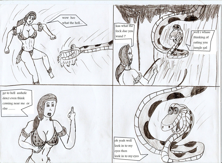 Monochrome JKing: Shanti’s Comic Book Adventure in The Jungle