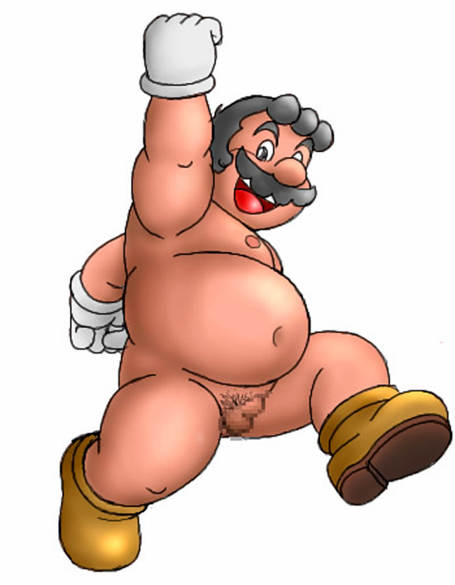 Super Mario’s Facial Hair Fetish – Open Mouthed Gloved Jump!