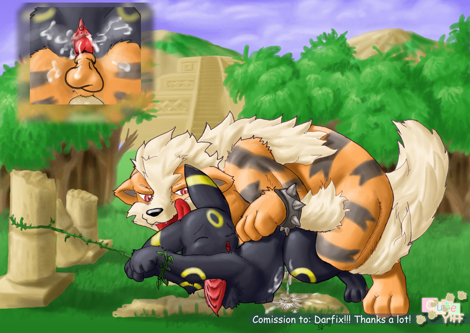 Arcanine’s Dominance – Black Fur and White Hair