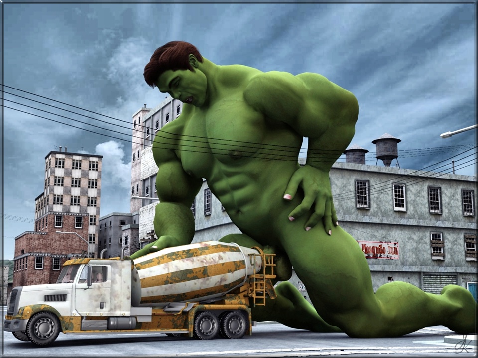 Marvelous Hulk: The Cement Truck’s Concrete Conquest