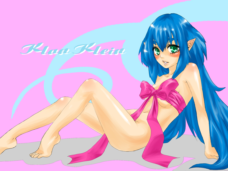 Blue Bow Breasts: Small Klan Macross Frontier Female