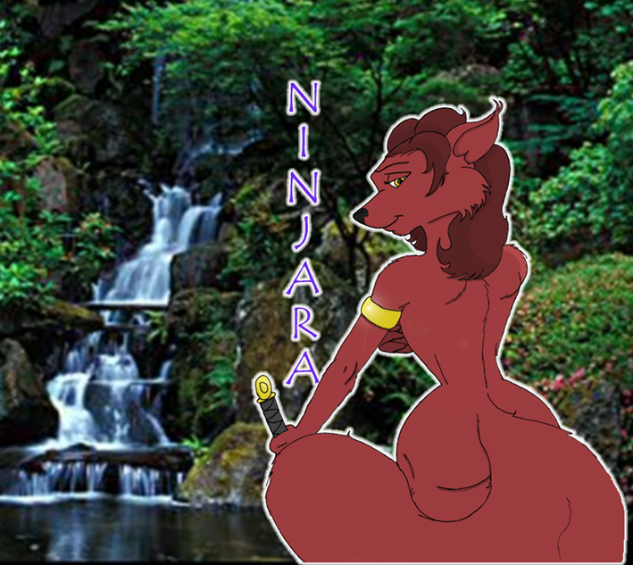 Brown Fox Ninjara’s Back View Nudity on the Outdoors for Teenage Mutant Ninja Turtles’ Day Only