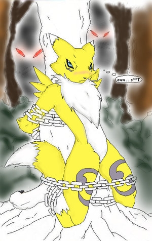 Bound in Colorful Fur: Renamon’s Solo Nude Tagme