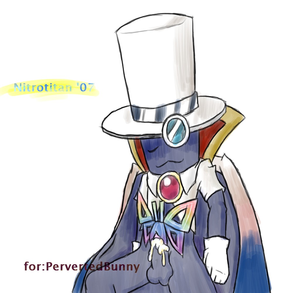 Super Paper Mario’s Tippi in ‘Modeseven Nitro Titian’ Top Hat Count Bleck Cum Front View.