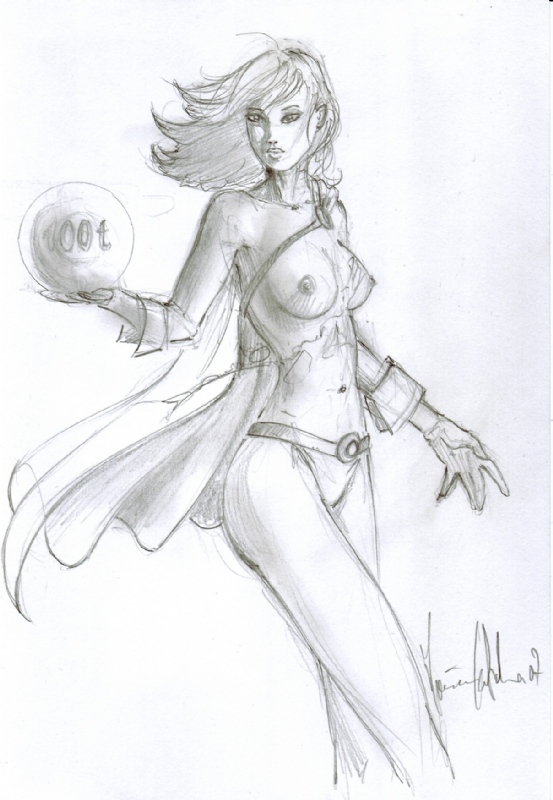 Power Girl’s Monochrome Fantasy