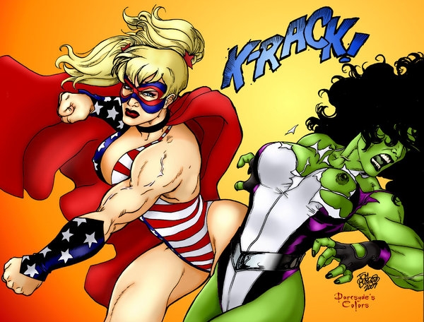 Green-Skinned She-Hulk Smash! – The Avengers’ Muscular Female Duo