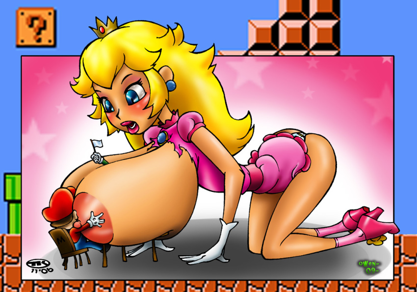 Massive Breast Princess Peach’s Ass Smothering.