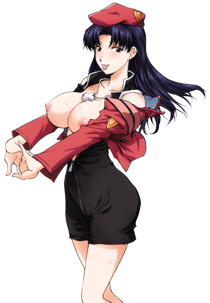 Misato’s Neon Hentai – Unzipping the Long-Haired Goddess