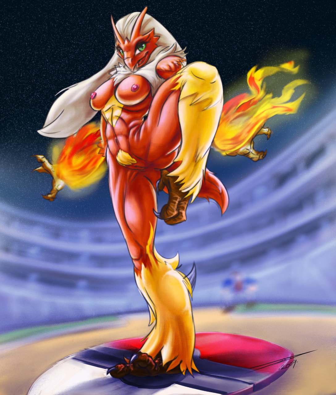 Breast-tastic Blaziken: Uncensored Nipple Play with the Taboolicious Pokemon