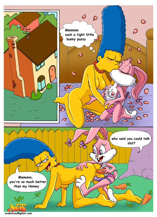 Arabatos Anthro Art: Simpsons x Tiny Toons Yuri Furry Panel.