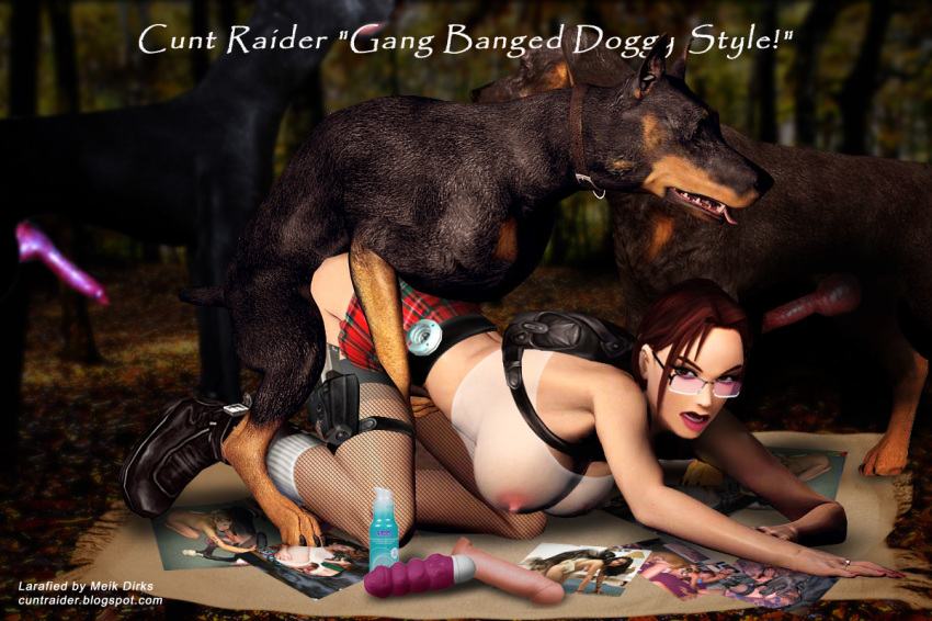 Doberman’s Lustful Desire – 3D Porn with Lara Croft!