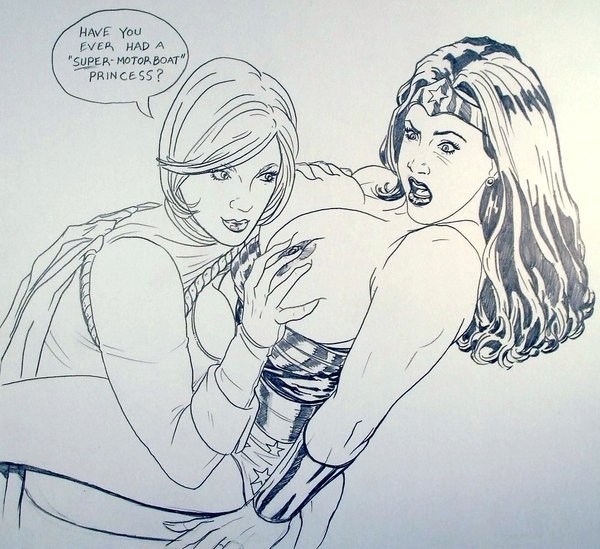 Double Trouble – Power Girl and Wonder Woman get Frenzied with Karen Starr