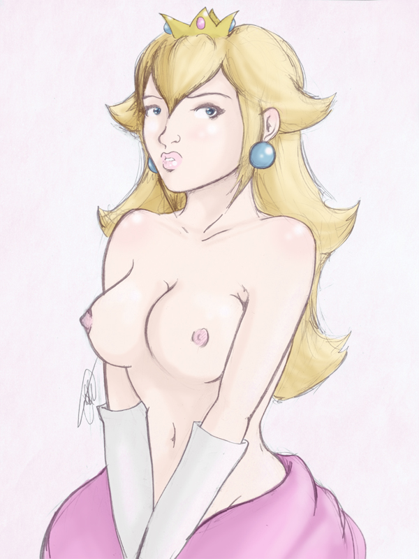 Blonde Princess Peach: Naughty Troll-Chan’s Hentai Porn Image.