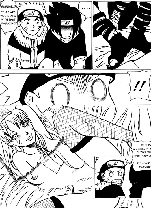 Translated Canon Thigh-Highs: Naruto’s Sasuke Uchiha & Artist Boyfriends in Monochrome