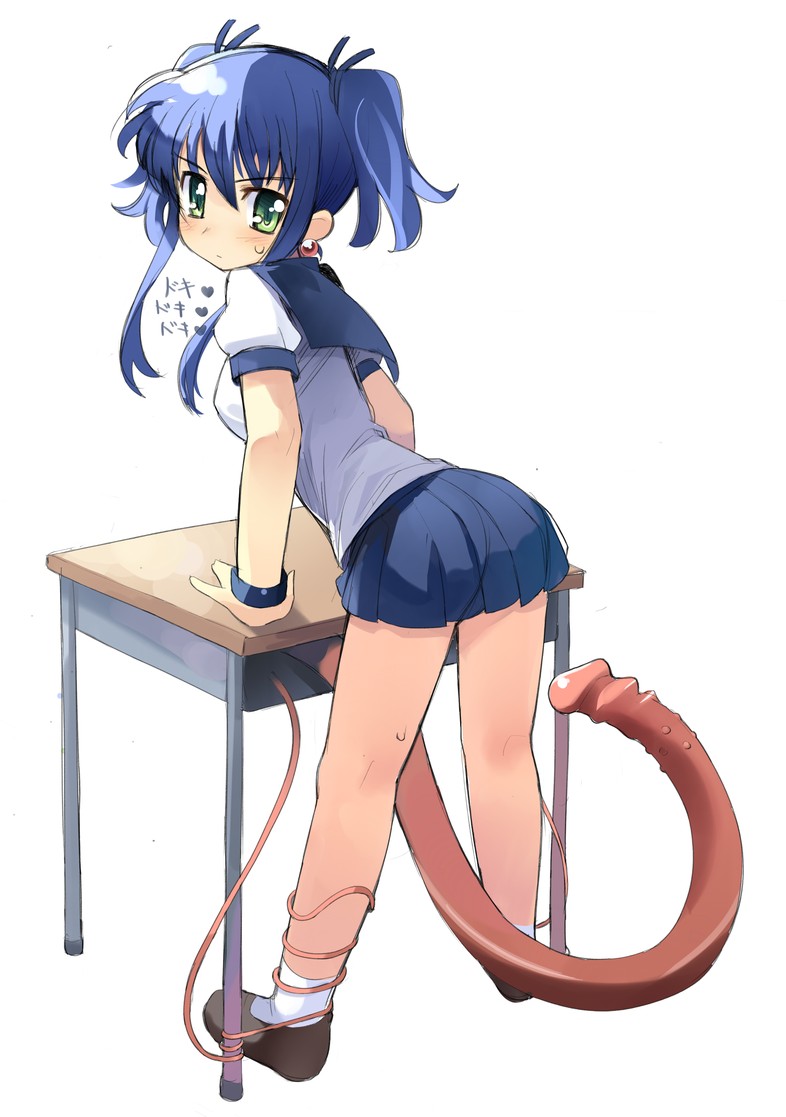 Blue-Haired Goddess’s Desire: Pumped by Sikorsky Tentacles while Wearing School Uniform!