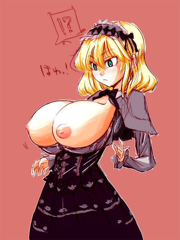 Lustful Gothic Lolita’s Huge Boobs Revealed in Open Clothes Source Request!