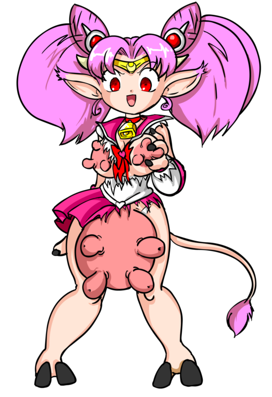 Milking the Sailor Moon Way: Udderly Chibi Tails and Twintails.