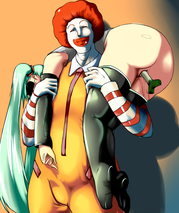 The Clown’s Surprise Delight: Hatsune Miku’s Long-Awaited Ass Beige Skin Blindfold Blood Bottomless Carrying Closed Eyes Clothes Negi Suppository Leek Penetration