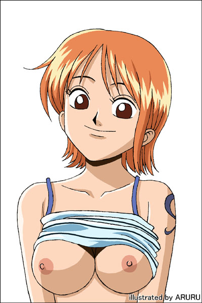 Busty Beauty: Nami’s Orange Hair and Tattoos