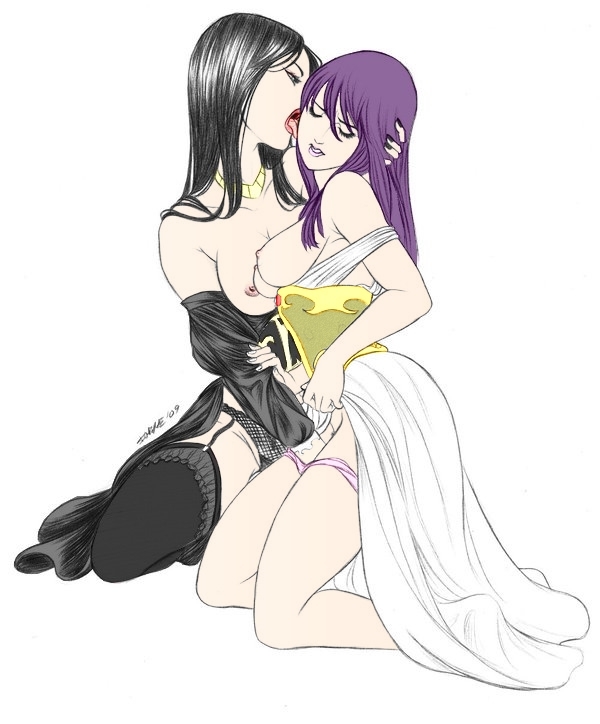 Athena’s Saintly Yuri Licking Game